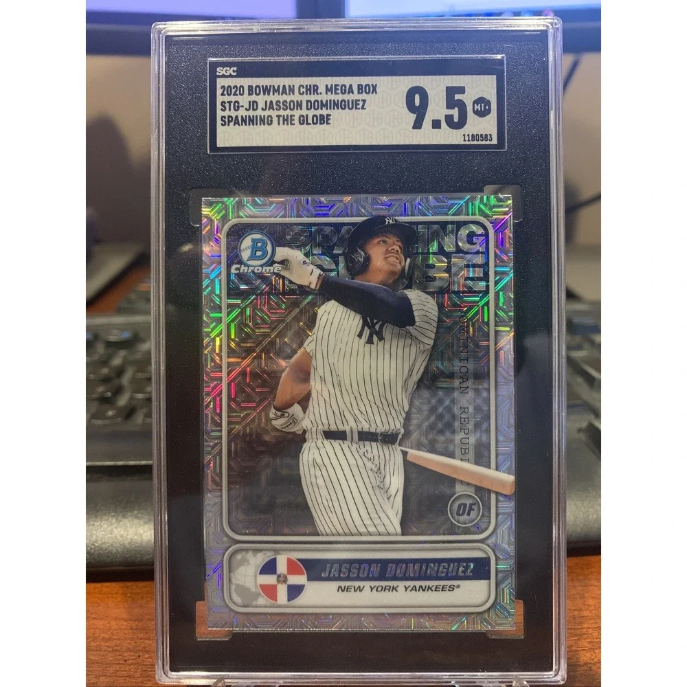 2020 Bowman Chrome Mega Box Jasson Dominguez Spanning the Globe SGC 9.5